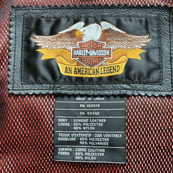 Vintage Harley-Davidson women’s leather jacket  L large - Picture 14 of 16